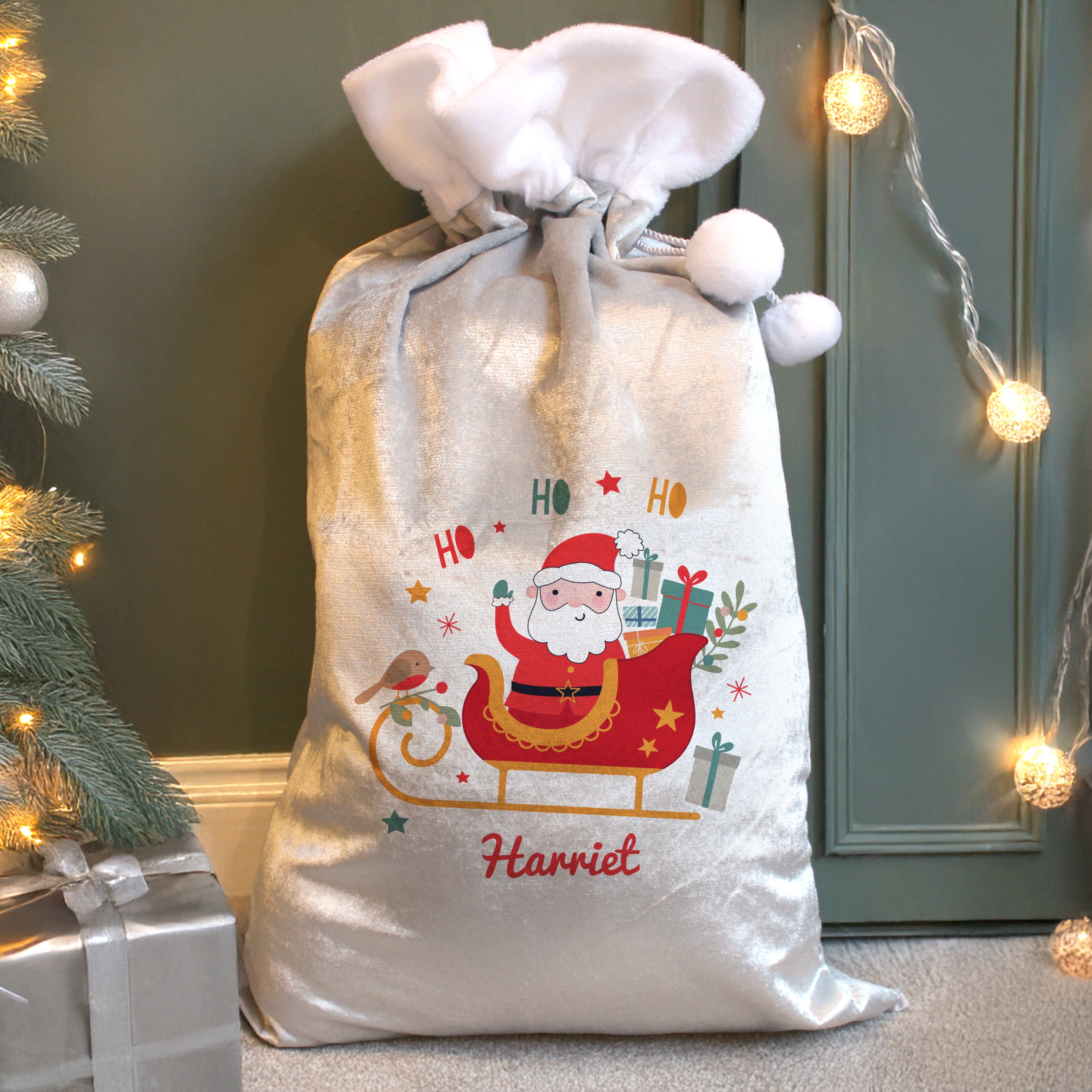 Personalised Santa Sleigh Christmas Sack |  | Inspired Creative Gifts