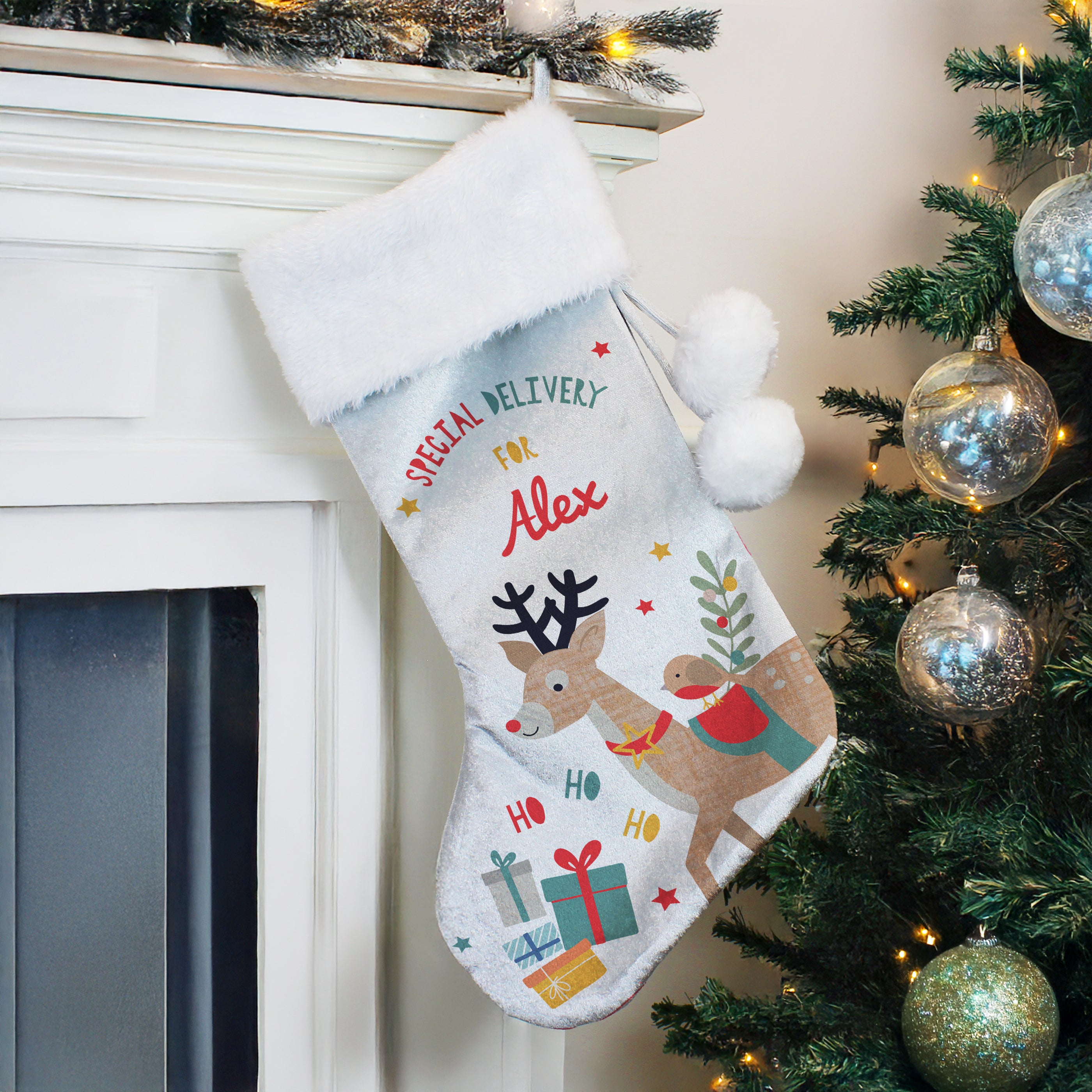 Personalised Reindeer Christmas Stocking |  | Inspired Creative Gifts