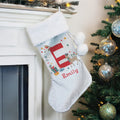 Personalised Initial Reindeer Christmas Stocking |  | Inspired Creative Gifts