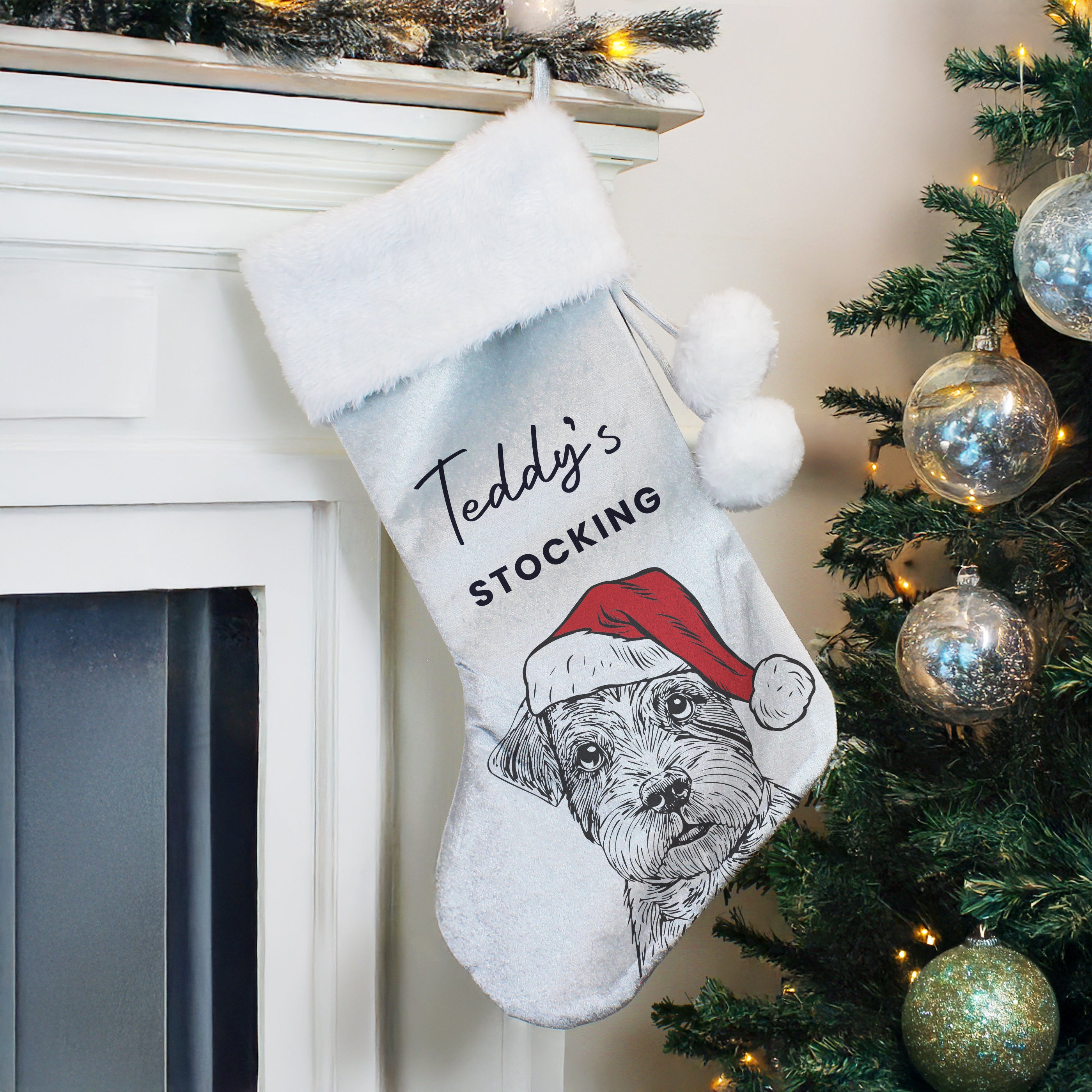 Personalised Dog Breed Christmas Stocking |  | Inspired Creative Gifts