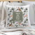 Personalised Jungle Print Cushion | Textiles