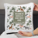Personalised Jungle Print Cushion | Textiles