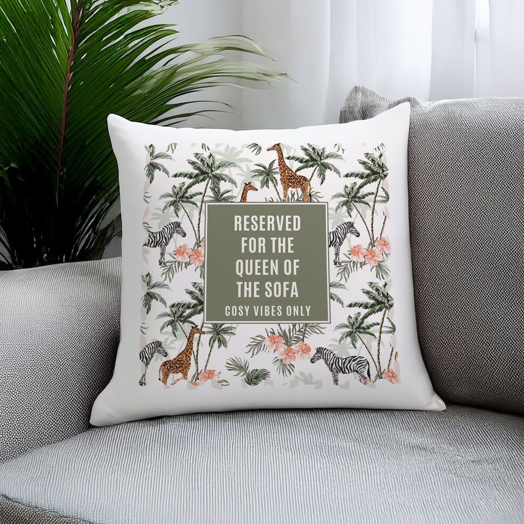 Personalised Jungle Print Cushion | Textiles