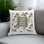 Personalised Jungle Print Cushion | Textiles