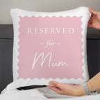 Personalised Pink Reserved For Cushion | Textiles
