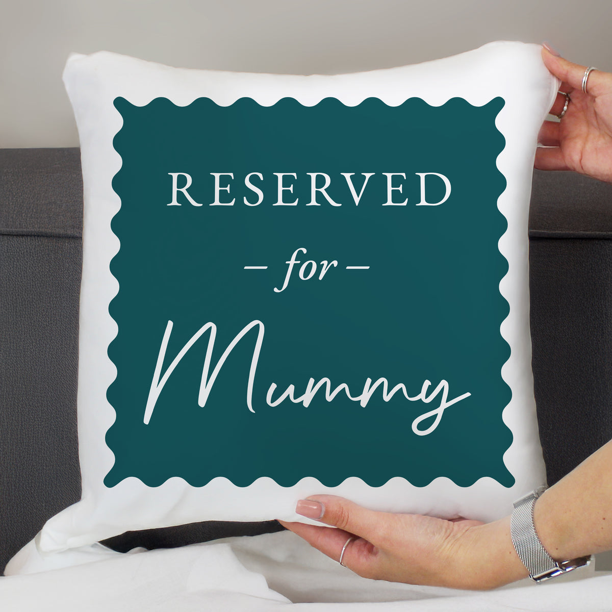 Personalised Deep Teal Reserved For Cushion | Textiles | Inspired Creative Gifts
