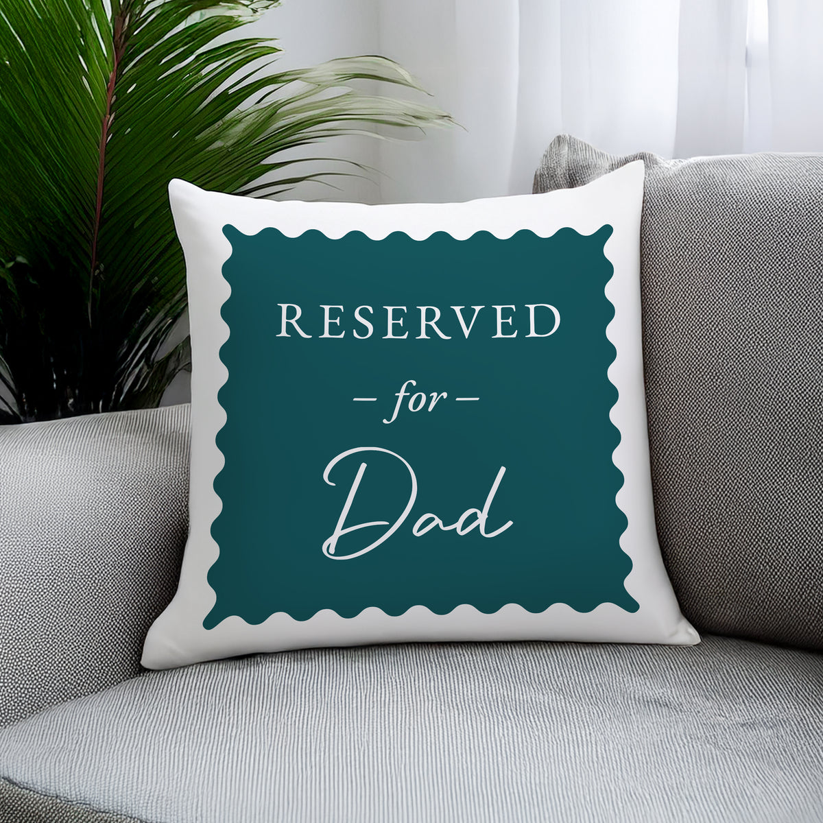 Personalised Deep Teal Reserved For Cushion | Textiles | Inspired Creative Gifts