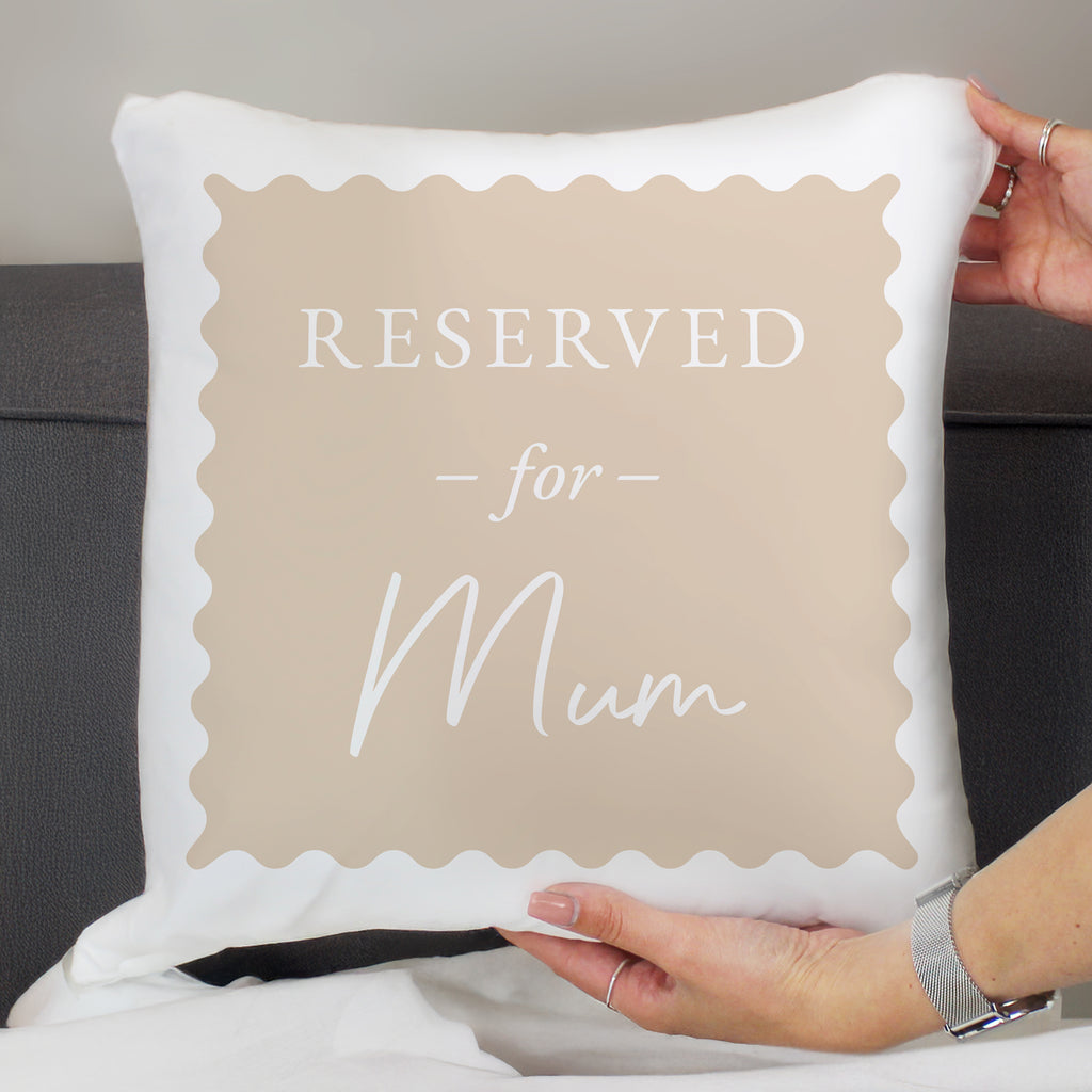 Personalised Cream Reserved For Cushion | Textiles | Inspired Creative Gifts