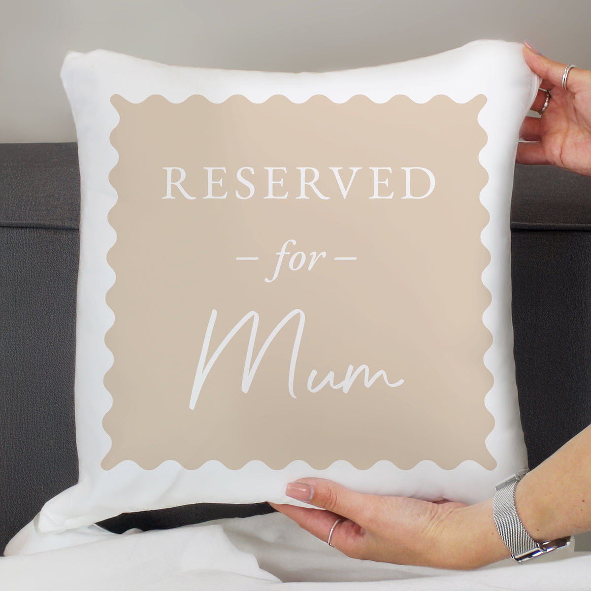 Personalised Cream Reserved For Cushion | Textiles | Inspired Creative Gifts