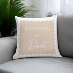 Personalised Cream Reserved For Cushion | Textiles | Inspired Creative Gifts