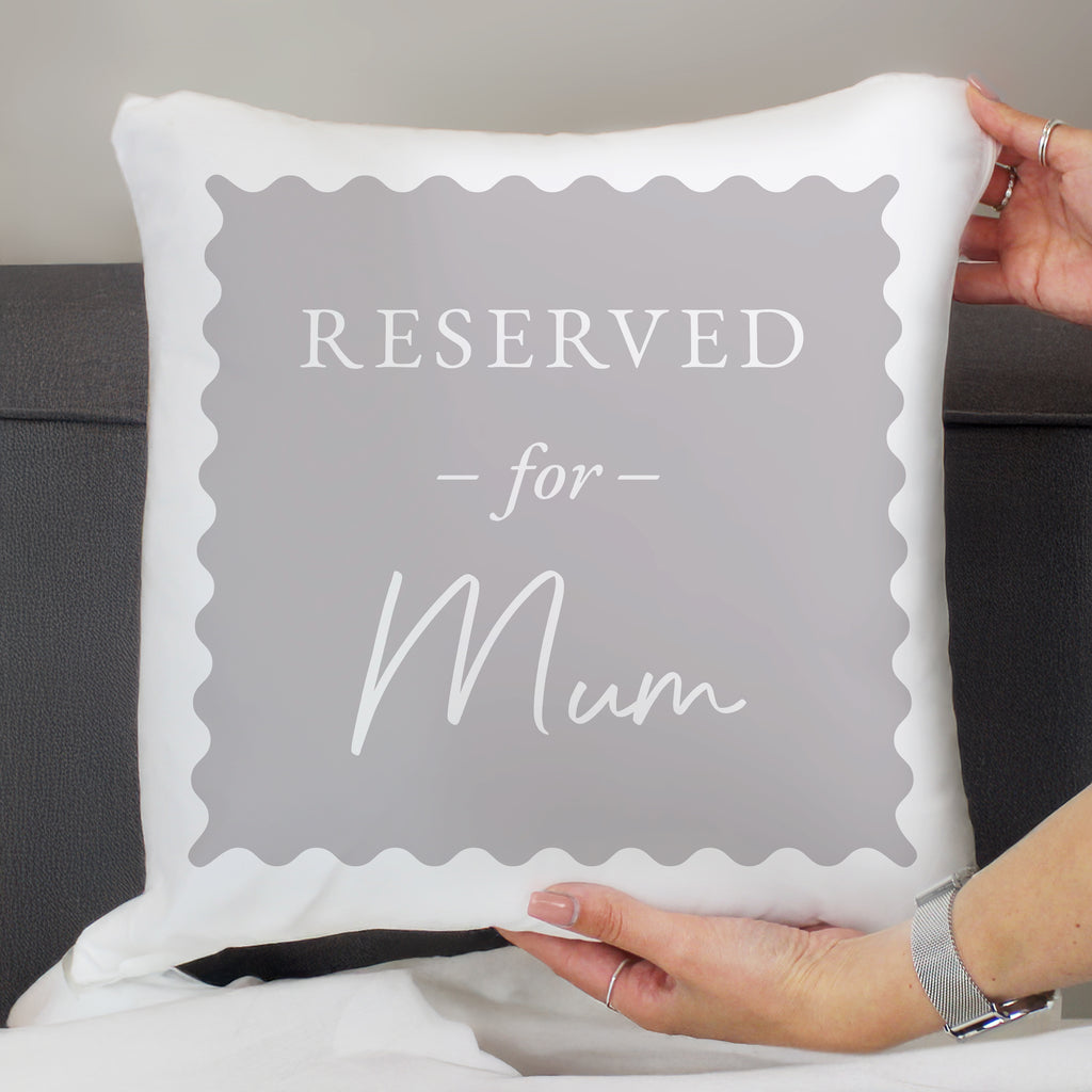 Personalised Grey Reserved For Cushion | Textiles | Inspired Creative Gifts