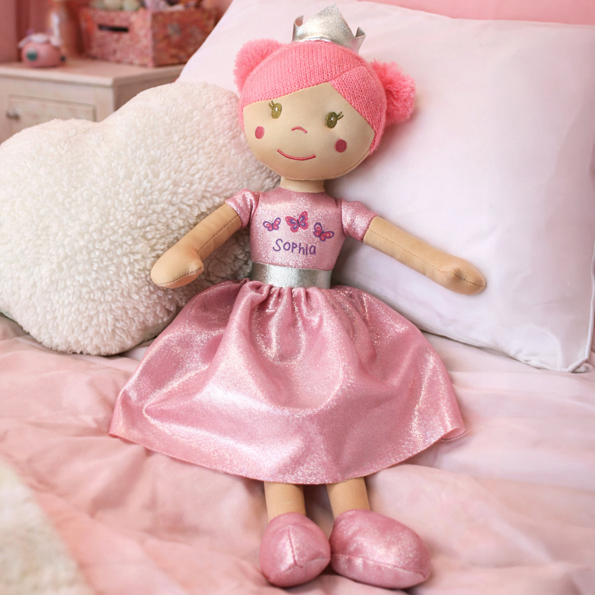 Personalised Butterfly Princess Rag Doll | Christmas Gift