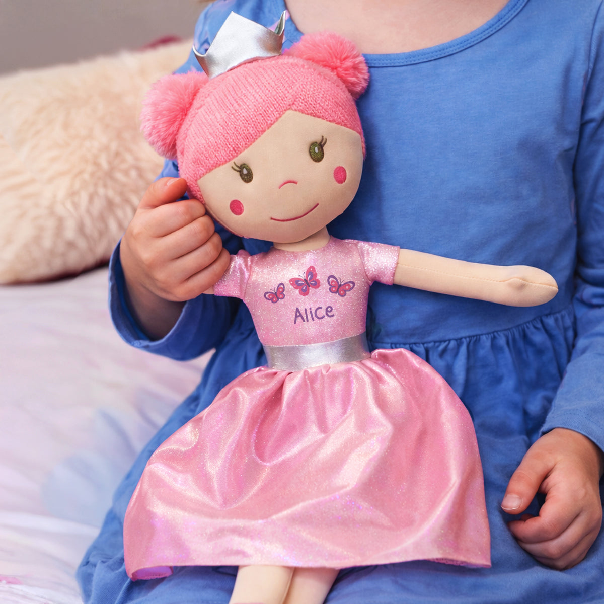 Personalised Butterfly Princess Rag Doll | Christmas Gift