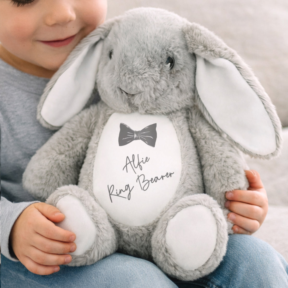 Personalised Bow Tie Bunny for Wedding