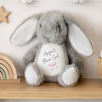 Personalised Pink Bow Bunny for Wedding