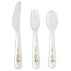 Personalised Hessian Giraffe 3 Piece Plastic Cutlery Set | Mealtime Essentials | Inspired Creative Gifts