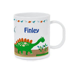 Personalised Dinosaur Plastic Mug for Christmas