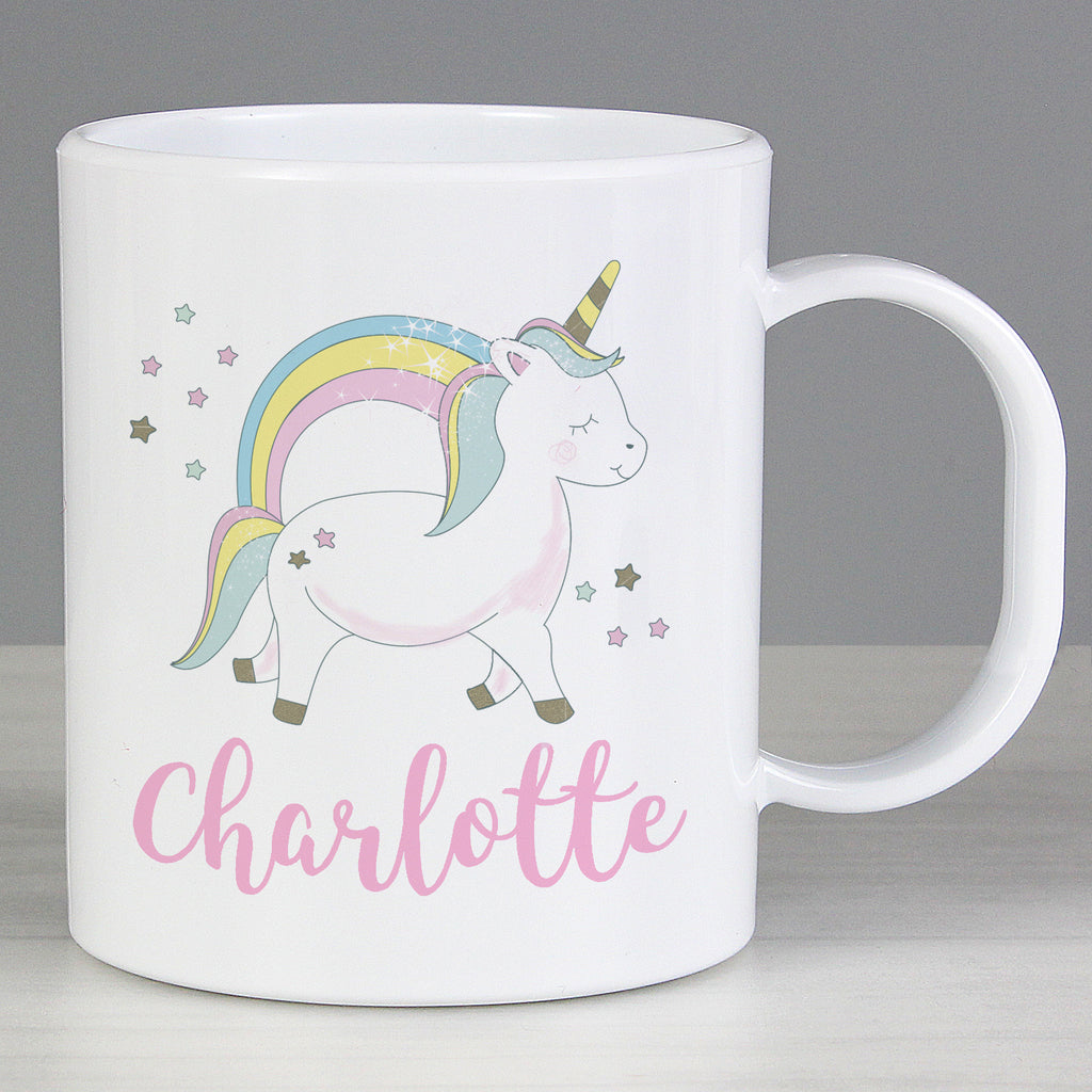 Personalised Baby Unicorn Plastic Mug | Christmas Gift