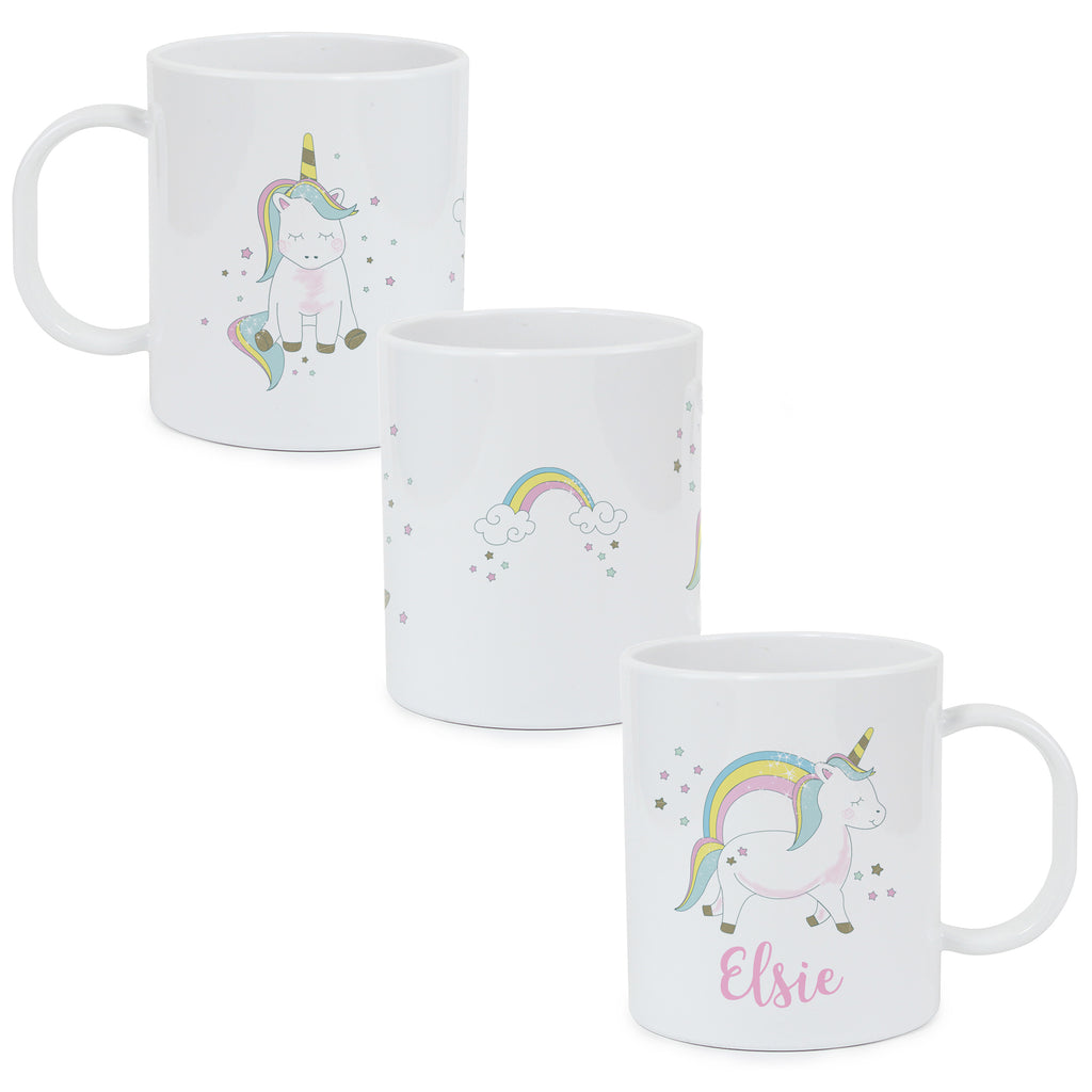 Personalised Baby Unicorn Plastic Mug | Christmas Gift