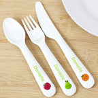 Personalised Healthy Eating Plastic Cutlery | Mealtime Essentials | Inspired Creative Gifts