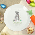Personalised Easter Bunny Plastic Plate for Easter