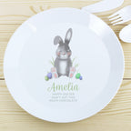 Personalised Easter Bunny Plastic Plate for Easter
