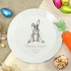 Personalised Easter Bunny Plastic Plate for Easter