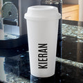 Personalised Name Insulated Reusable Eco Travel Cup | Mug | Inspired Creative Gifts