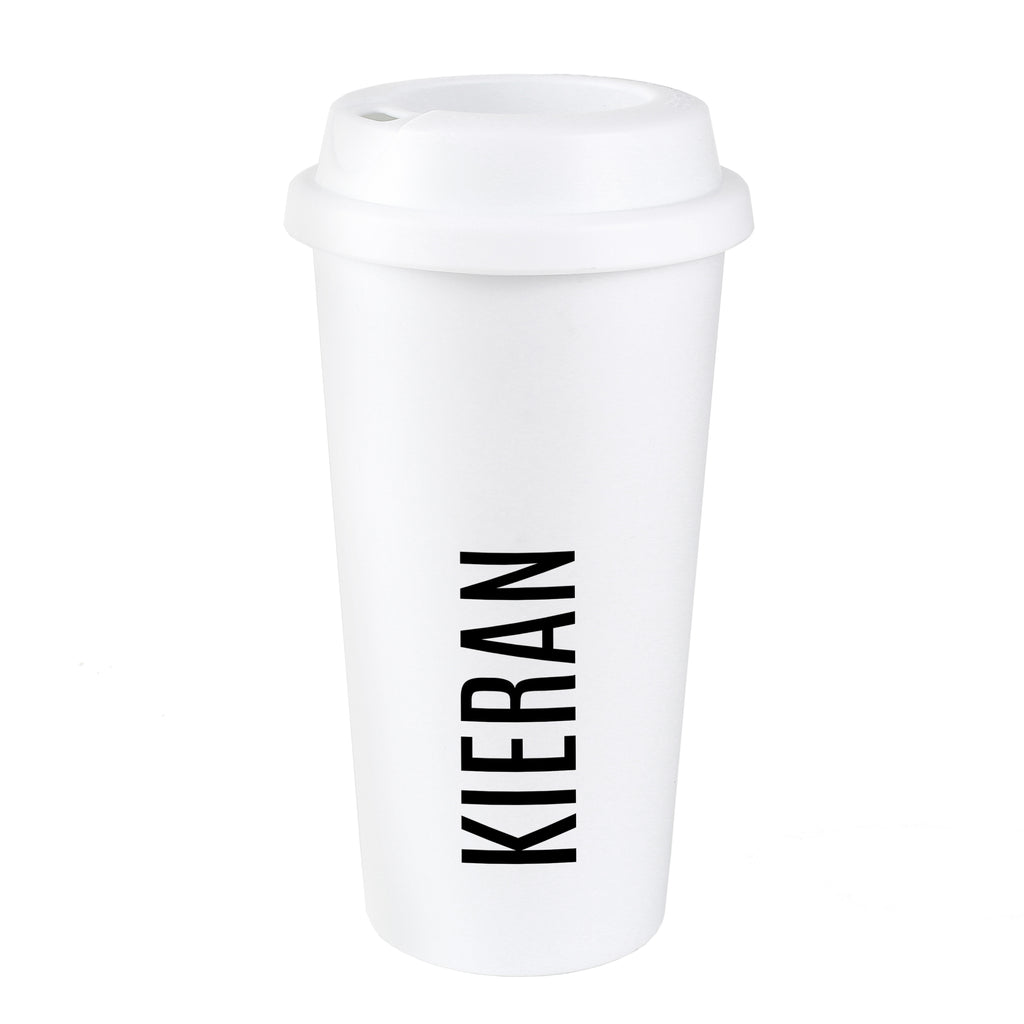 Personalised Name Insulated Reusable Eco Travel Cup | Mug | Inspired Creative Gifts