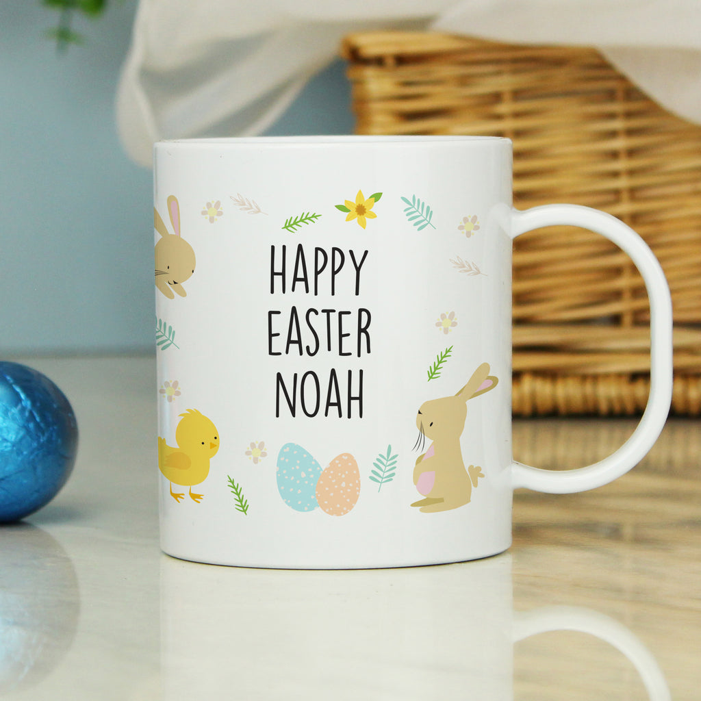 Personalised Easter Bunny Plastic Mug for Easter
