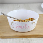 Personalised Baby Unicorn Plastic Bowl | Mealtime Essentials