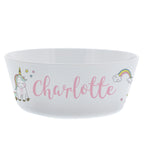 Personalised Baby Unicorn Plastic Bowl | Mealtime Essentials