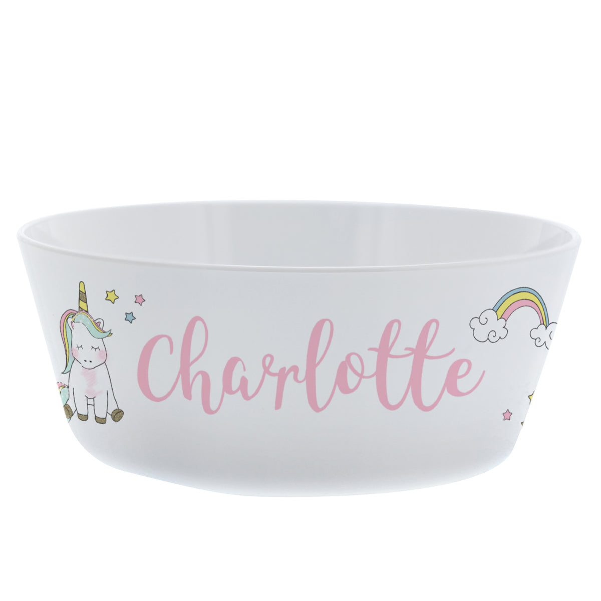 Personalised Baby Unicorn Plastic Bowl | Mealtime Essentials