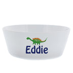 Personalised Dinosaur Plastic Bowl | Mealtime Essentials | Inspired Creative Gifts