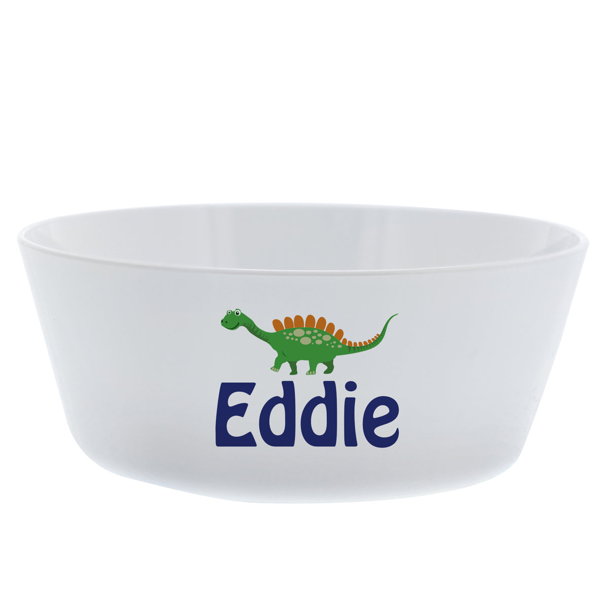 Personalised Dinosaur Plastic Bowl | Mealtime Essentials | Inspired Creative Gifts