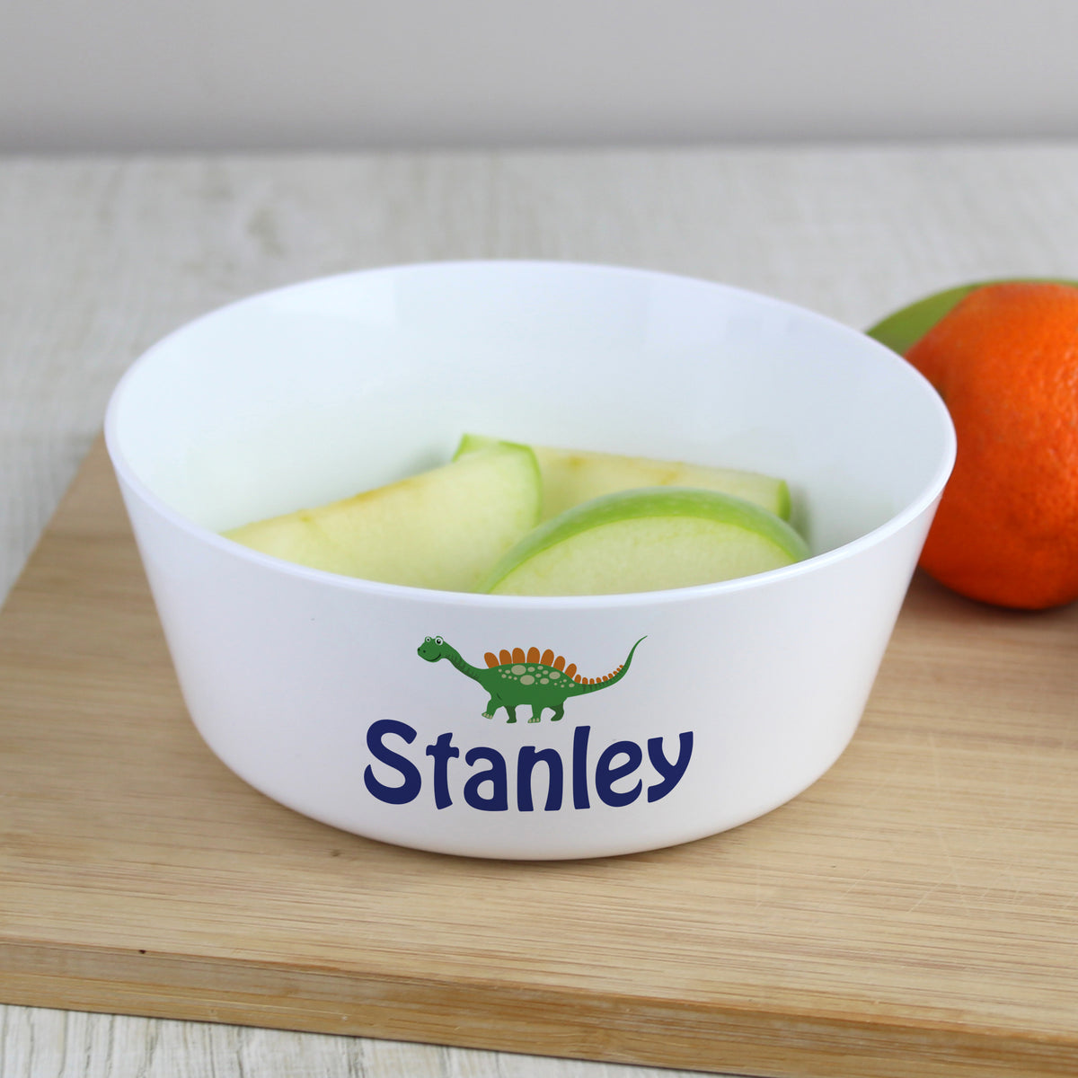 Personalised Dinosaur Plastic Bowl | Mealtime Essentials | Inspired Creative Gifts
