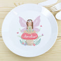 Personalised Toadstool Fairy Plastic Plate for Christmas