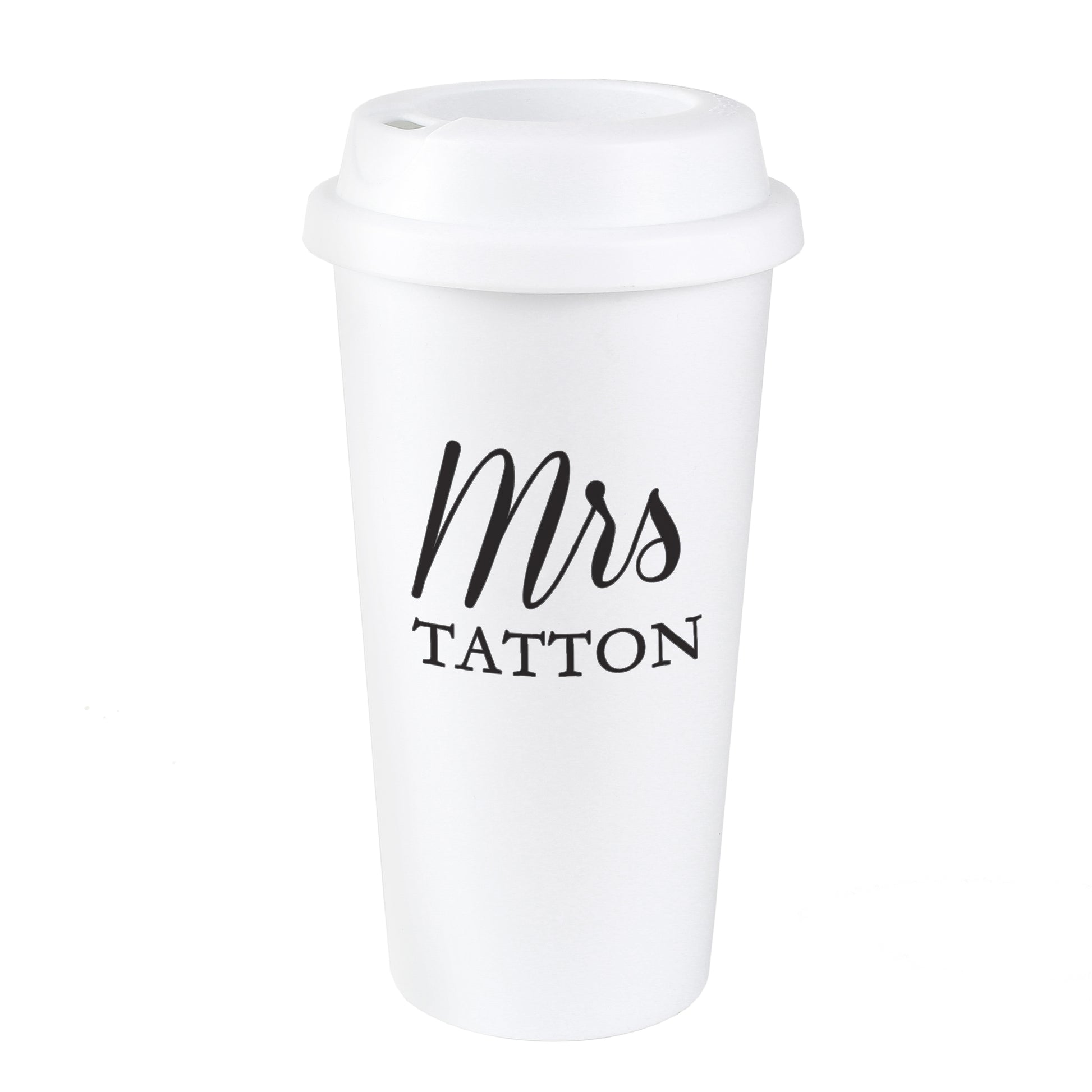 Personalised Free Text Insulated Reusable Eco Travel Cup - Inspired Creative Gifts