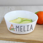 Personalised Animal Alphabet Plastic Bowl | Mealtime Essentials | Inspired Creative Gifts