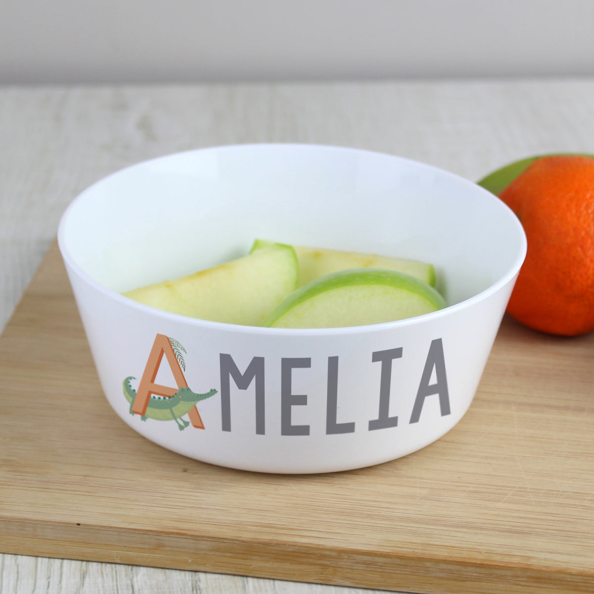 Personalised Animal Alphabet Plastic Bowl | Mealtime Essentials | Inspired Creative Gifts