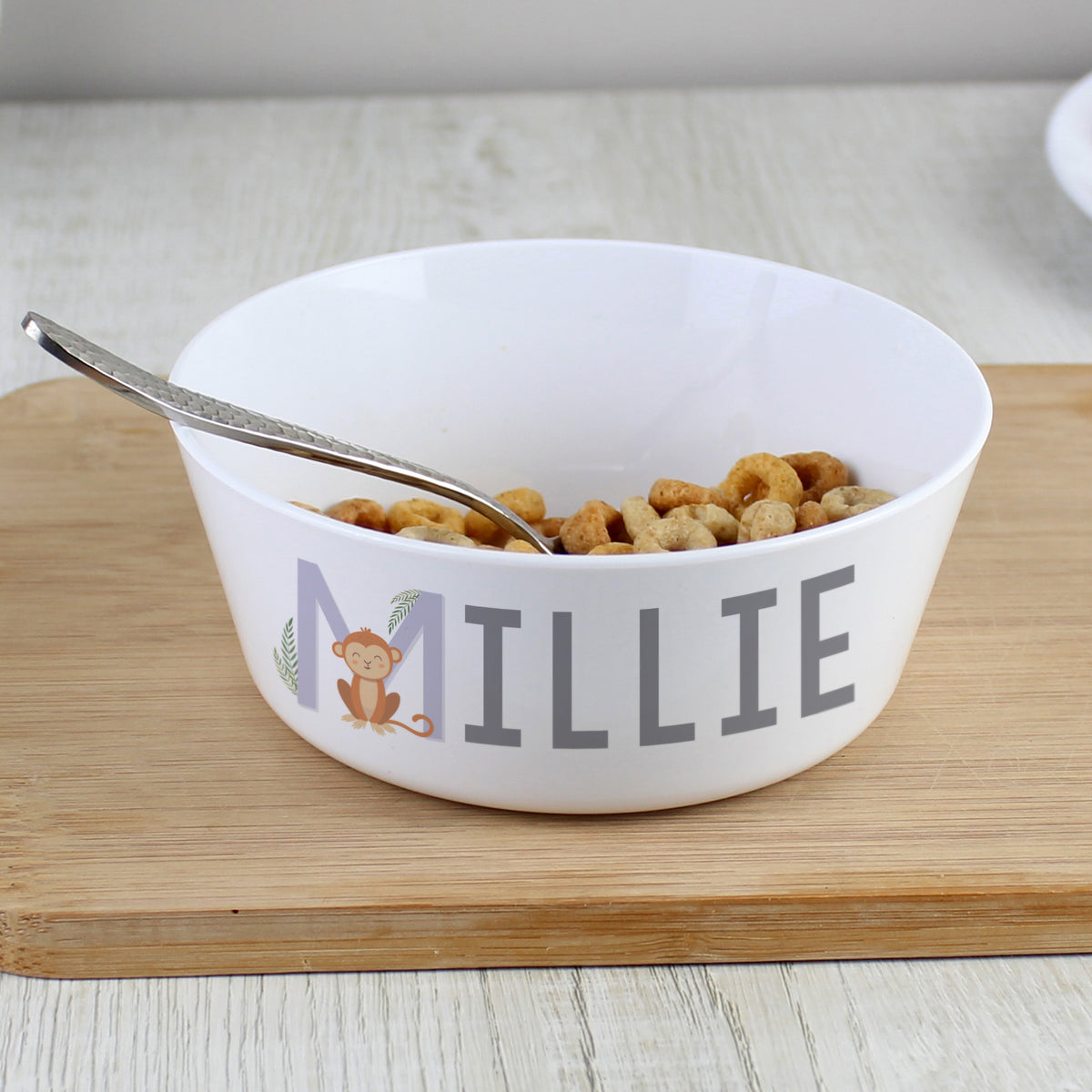 Personalised Animal Alphabet Plastic Bowl | Mealtime Essentials | Inspired Creative Gifts