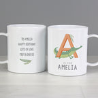 Personalised Animal Alphabet Plastic Mug for Christmas