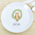 Personalised Animal Alphabet Plastic Plate | Christmas Gift