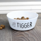 Personalised Scribble Cat Plastic Cat Bowl | Pet Gifts | Christmas Gift