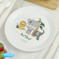Personalised Tiny Tatty Teddy Jungle Animals Plate for Christmas