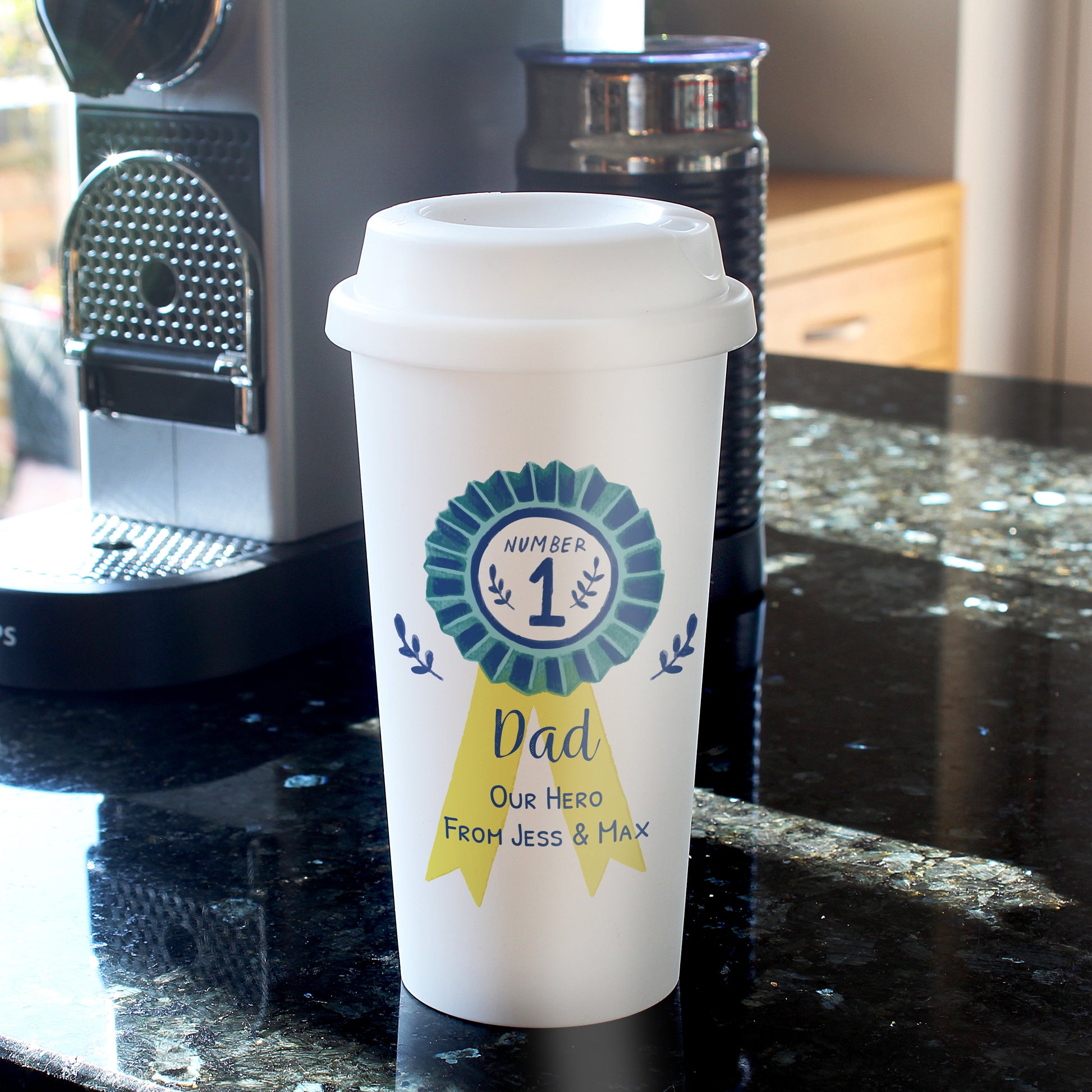 Personalised Number 1 Travel Mug - Inspired Creative Gifts