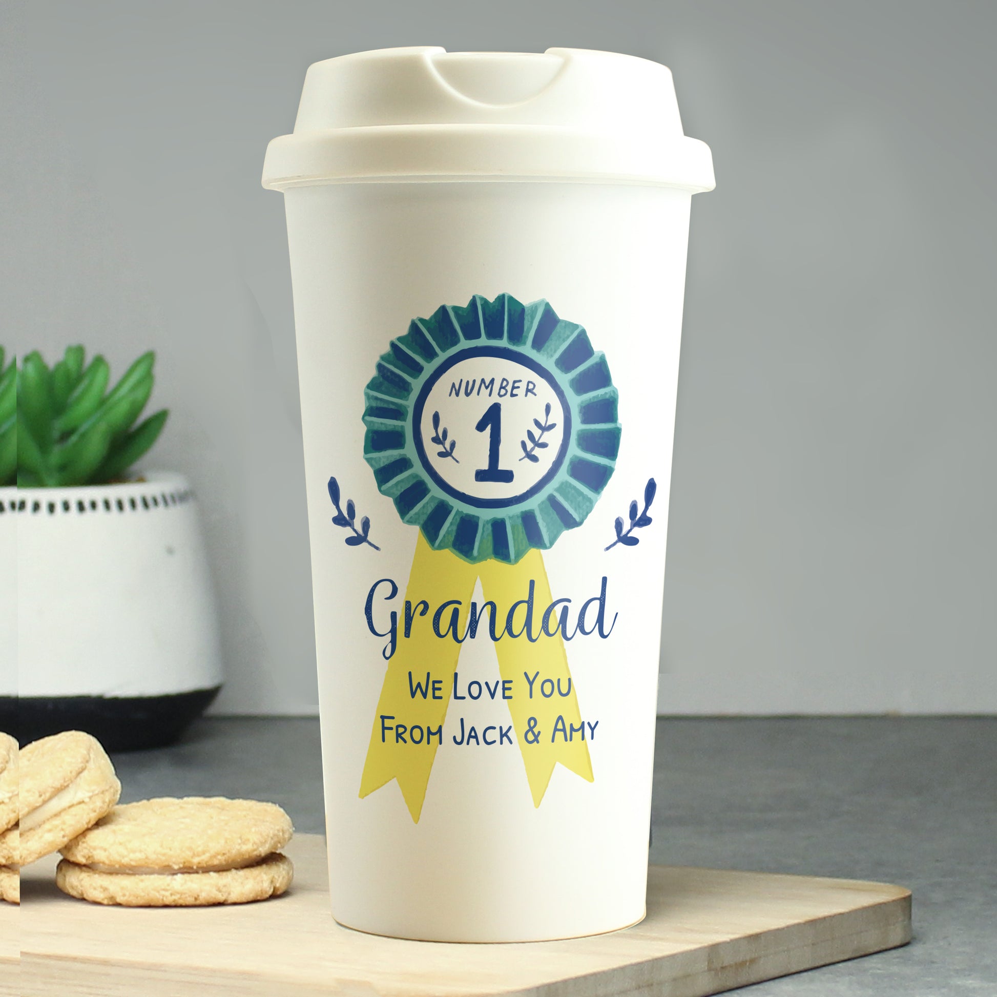 Personalised Number 1 Travel Mug - Inspired Creative Gifts