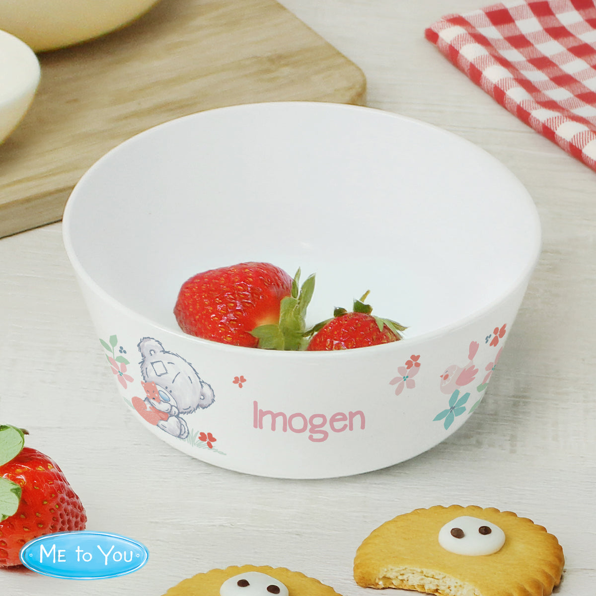 Personalised Tiny Tatty Teddy Woodland Animal Plastic Bowl | Mealtime Essentials