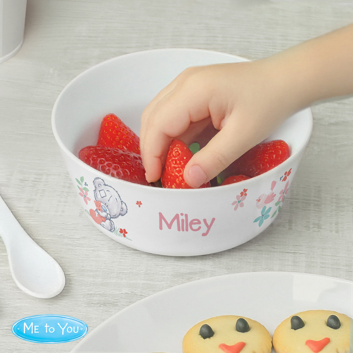 Personalised Tiny Tatty Teddy Woodland Animal Plastic Bowl | Mealtime Essentials