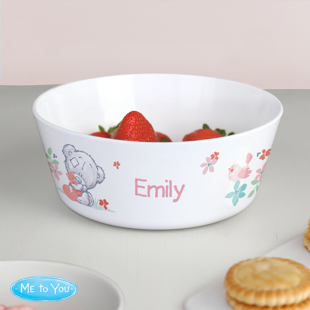 Personalised Tiny Tatty Teddy Woodland Animal Plastic Bowl | Mealtime Essentials